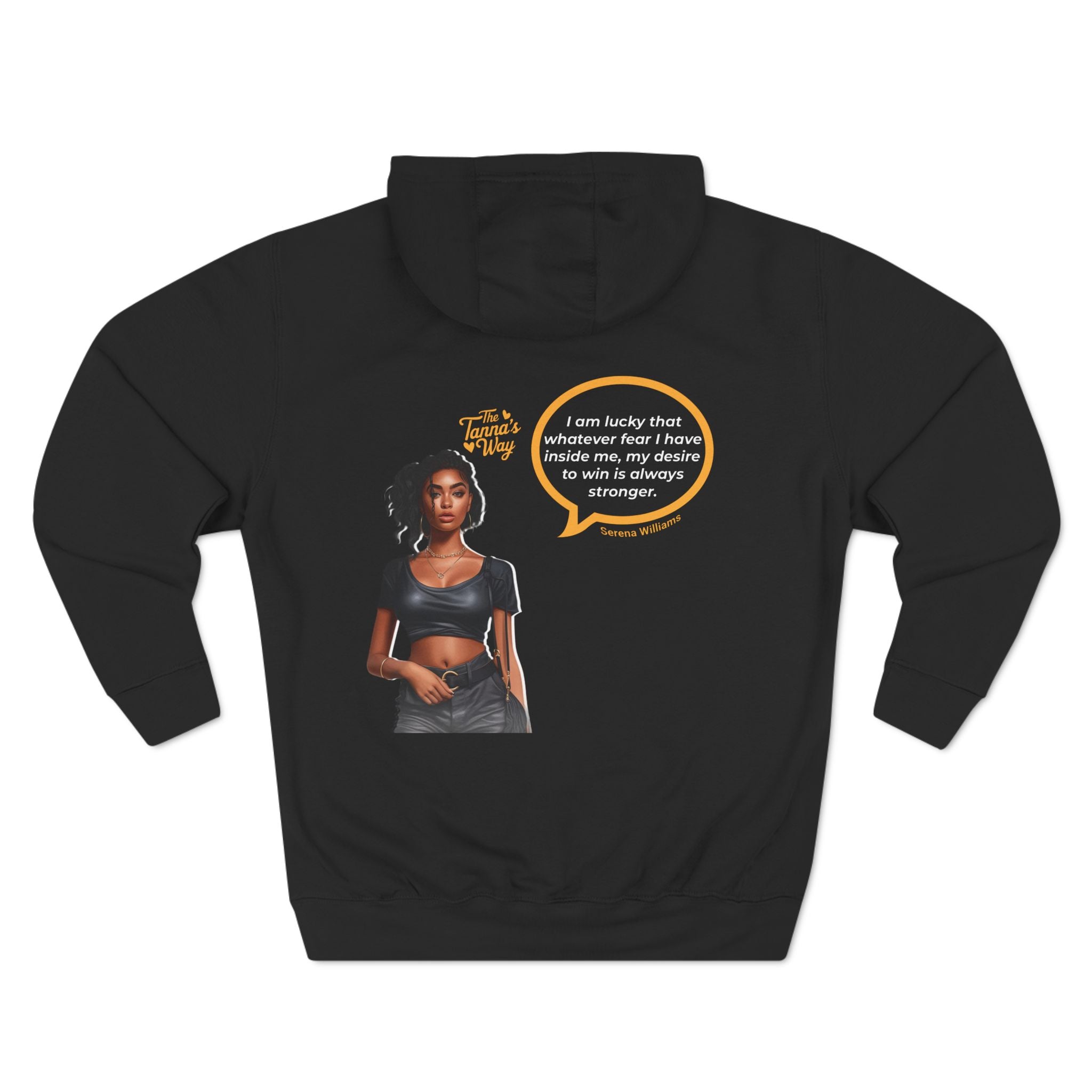 Serena Williams | Three-Panel Fleece Hoodie